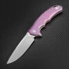 Artisan Cutlery Artisan Tradition Framelock ATZ1702GRE, 3.94" S35VN Plain Blade, Purple Titanium Handle