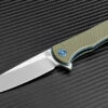 Artisan Cutlery Artisan ATZ1707PGN Shark, 3.94" D2 Steel Plain Blade, Green G-10 Handle