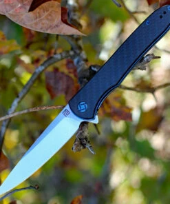 Artisan Cutlery Artisan ATZ1707PCF Shark, 3.94" S35VN Plain Blade, Carbon Fiber G-10 Handle