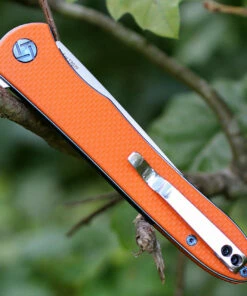 Artisan Cutlery Artisan ATZ1707POE Shark, 3.94" D2 Steel Plain Blade, Orange G-10 Handle -Buck Knives Sales 1707poe.2 27562.1566585980