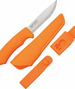 Mora Bushcraft, Orange Handle & Sheath, Stainless Steel Blade