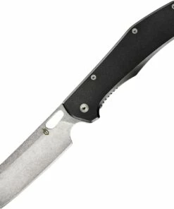 Gerber 1494 Flatiron Framelock Folder, 3.50" 7Cr17MoV Stonewash Cleaver Plain Blade, Dark Gray Aluminum Handle