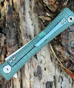 Artisan Cutlery Artisan ATZ1805GGNM S Waistline, 4" M390 Plain Blade, Green Titanium Handle -Buck Knives Sales 1805ggnm.1 25119.1566586001