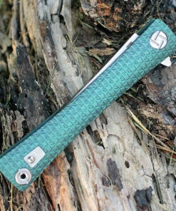 Artisan Cutlery Artisan ATZ1805GGNM S Waistline, 4" M390 Plain Blade, Green Titanium Handle -Buck Knives Sales 1805ggnm 20845.1566586001