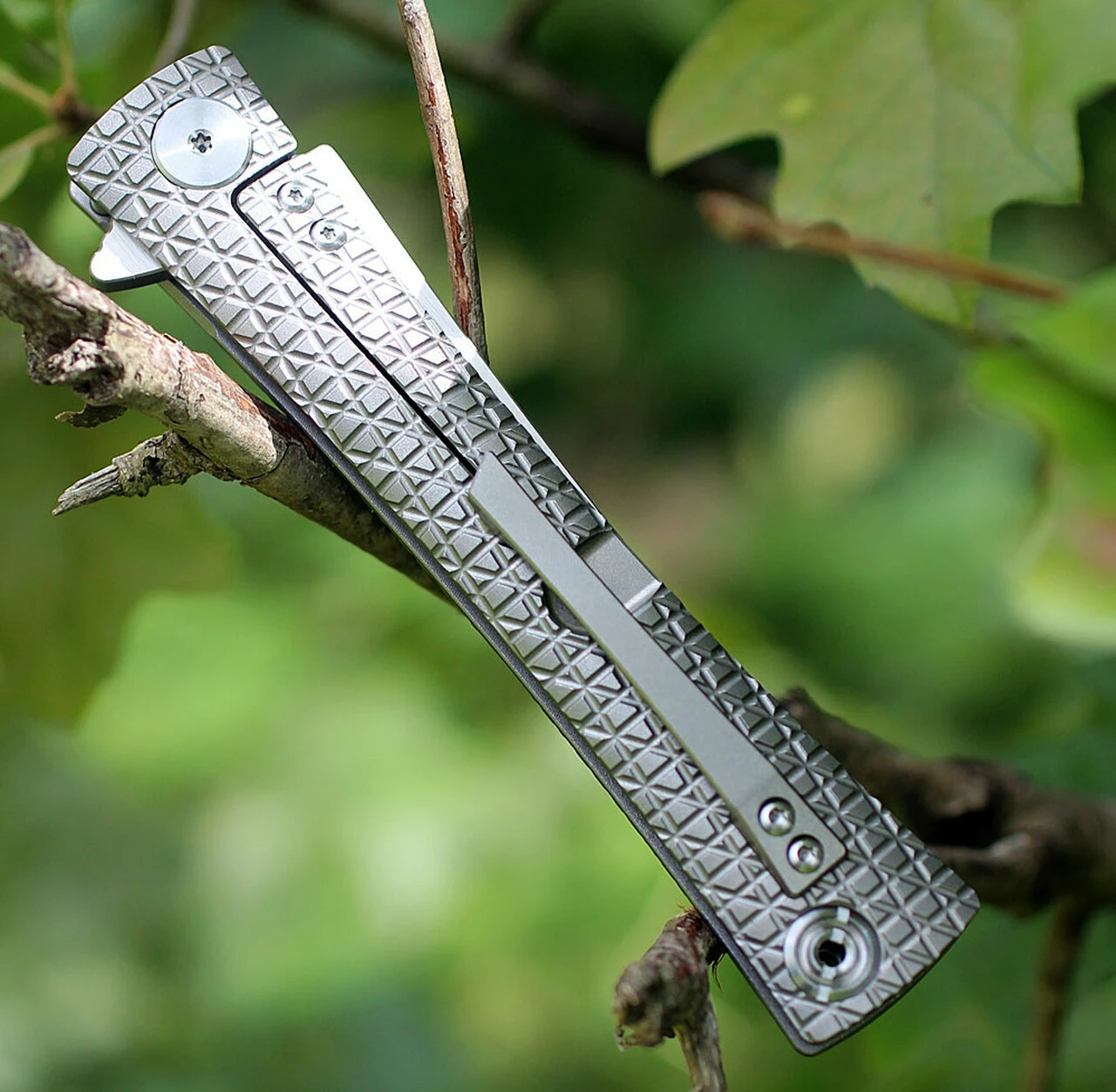 Artisan Cutlery Artisan ATZ1805GGYM S Waistline, 4" M390 Plain Blade, Gray Titanium Handle 3 Artisan Cutlery Artisan ATZ1805GGYM S Waistline, 4" M390 Plain Blade, Gray Titanium Handle - Image 3