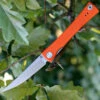 Artisan Cutlery Artisan S Waistline ATZ1805POEF, 3.94" D2 Plain Blade, Orange Flat G-10 Handle