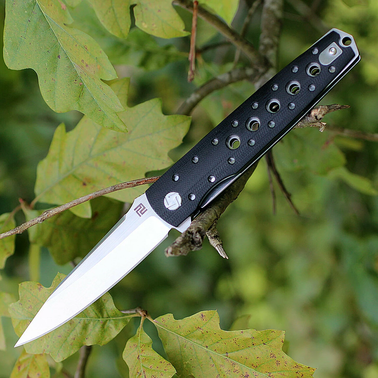 Artisan Cutlery Artisan ATZ1807GBKS Virginia, 3.94" S35VN Plain Blade, Black G-10 Handle 2 Artisan Cutlery Artisan ATZ1807GBKS Virginia, 3.94" S35VN Plain Blade, Black G-10 Handle - Image 2