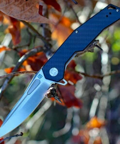 Artisan Cutlery Artisan Zumwalt ATZ1808PCF, 3.94" D2 Plain Blade, Carbon Fiber Handle