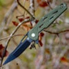 Artisan Cutlery Artisan Interceptor ATZ1812PBGN, 3.54" D2 Black Tanto Blade, Green G10 Handle