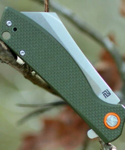 Artisan Cutlery Artisan Tomahawk ATZ1815PSGNF, 2.36" D2 Steel Tanto Blade, Green G10 Handle -Buck Knives Sales 1815psgnf.3 93017.1566586146