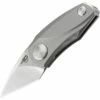 Boker Bestech Tulip Ball Lock 1912A, 1.25" Bohler M390 Kiridashi Blade, Gray Titanium Handle