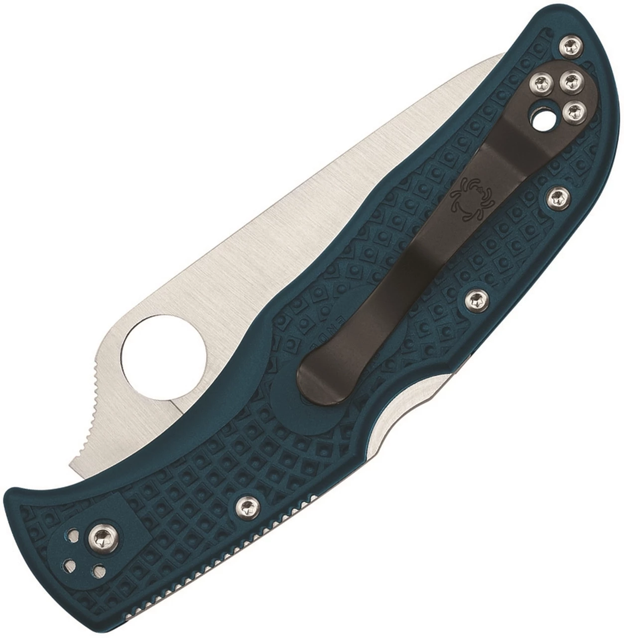 Spyderco Knives Spyderco Endela Lightweight Blue FRN (3.4" K390 Serrated) C243FSK390 2 Spyderco Knives Spyderco Endela Lightweight Blue FRN (3.4" K390 Serrated) C243FSK390 - Image 2