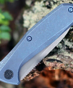 We Knife Co. We Knife 2005B Mote, 2.66" CPM S35VN Gray Stonewash Plain Blade, Blue Titanium Handle -Buck Knives Sales 2005B 04903.1599072898