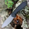 We Knife Co. We Knife 2005C Mote, 2.66" CPM S35VN Gray Stonewash Plain Blade, Black Titanium Handle