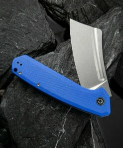 CIVIVI Knives CIVIVI Bullmastiff C2006B, 3.83" 9Cr18MoV Stonewashed Cleaver Plain Blade, Blue G-10 Handles -Buck Knives Sales 2006B.2 40928.1595862979
