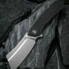 CIVIVI Knives CIVIVI Bullmastiff C2006C, 3.83" 9Cr18MoV Stonewashed Cleaver Plain Blade, Black G-10 Handles