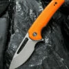 CIVIVI Knives CIVIVI Odium C2010B, 2.65" D2 Stonewashed Drop Point Plain Blade, Orange G-10 Handles