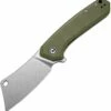 CIVIVI Knives CIVIVI Mini Mastodon C2011A, 3" 9Cr18MoV Stonewashed Cleaver Blade, OD Green G-10 Handles
