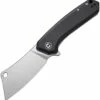 CIVIVI Knives CIVIVI Mini Mastodon C2011C, 3" 9Cr18MoV Stonewashed Cleaver Blade, Black G-10 Handles