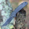 CIVIVI Knives CIVIVI Ortis C2013DS-1, 3.25" Black Damascus Clip Point Plain Blade, Black Twill Carbon Fiber Handles