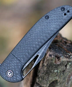 CIVIVI Knives CIVIVI Ortis C2013DS-1, 3.25" Black Damascus Clip Point Plain Blade, Black Twill Carbon Fiber Handles 6 CIVIVI Knives CIVIVI Ortis C2013DS-1, 3.25" Black Damascus Clip Point Plain Blade, Black Twill Carbon Fiber Handles -Buck Knives Sales 2013DS1.3 93592.1603208767