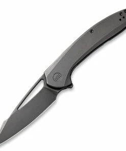 WE Knife Co. Fornix Limited Edition Knife 2016B, 3.5" CPM-20CV Black Stonewash Drop Point Blade, Black Titanium Handle