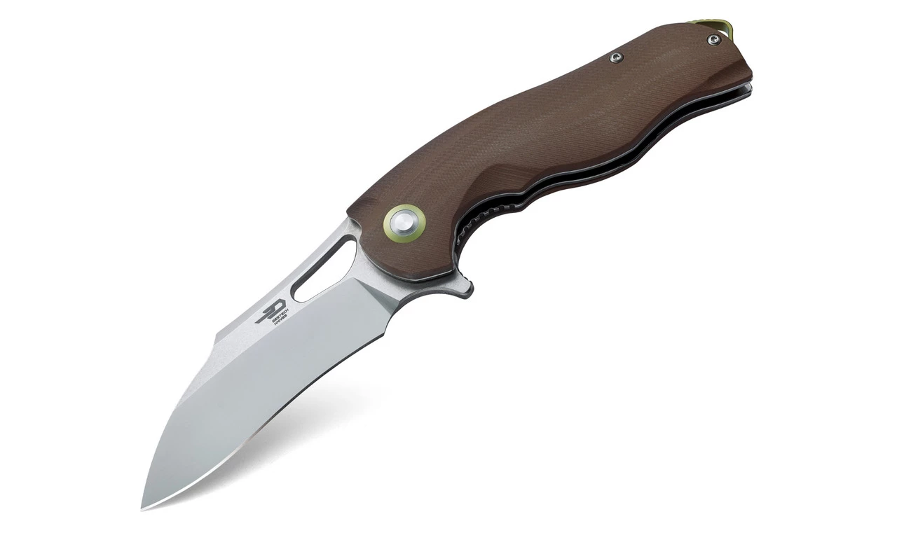 Bestech BG08B Rhino, 3.625" 154CM Plain Blade, Beige G-10 Handle 1 Bestech BG08B Rhino, 3.625" 154CM Plain Blade, Beige G-10 Handle