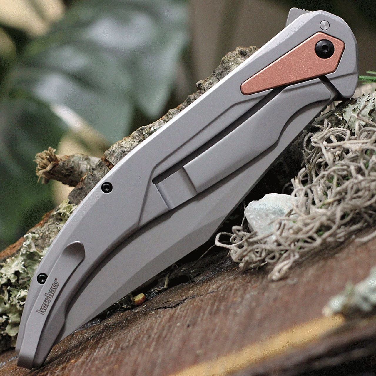 Kershaw Knives Kershaw Strata XL 2077, 5.4" D2 Steel Bead-blasted Blade, Black G-10/ Stainless Steel Handle 4 Kershaw Knives Kershaw Strata XL 2077, 5.4" D2 Steel Bead-blasted Blade, Black G-10/ Stainless Steel Handle - Image 4