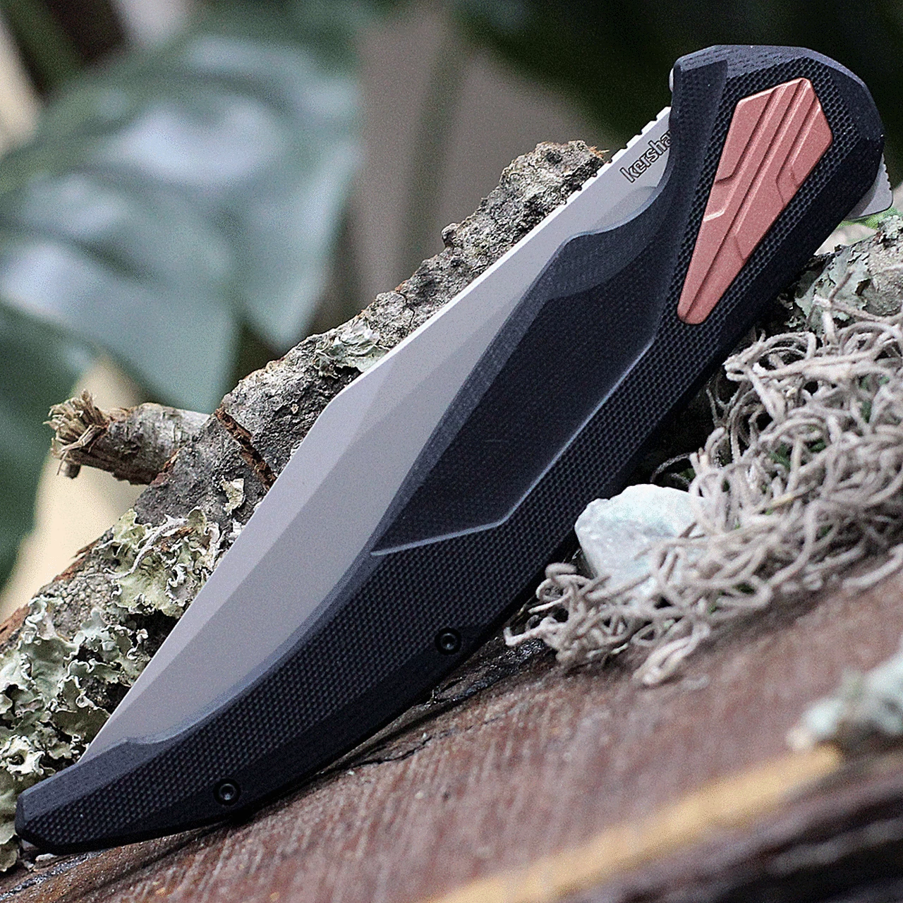 Kershaw Knives Kershaw Strata XL 2077, 5.4" D2 Steel Bead-blasted Blade, Black G-10/ Stainless Steel Handle 3 Kershaw Knives Kershaw Strata XL 2077, 5.4" D2 Steel Bead-blasted Blade, Black G-10/ Stainless Steel Handle - Image 3