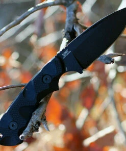 CRKT 2082 Siwi, 3.3" SK5 Plain Blade, Black Nylon Handle -Buck Knives Sales 2082 27860.1566585906