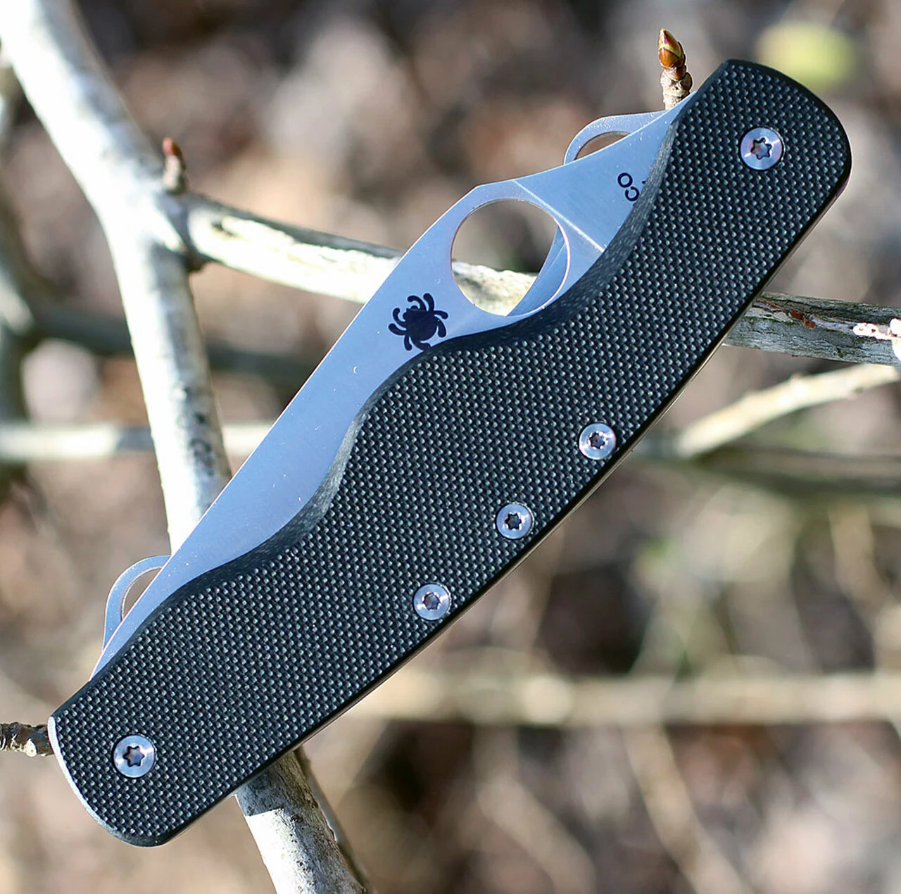 Spyderco Knives Spyderco C208GP ClipiTool Standard, 3.5" 8Cr13MoV Plain Blade, Black G-10 Handle 3 Spyderco Knives Spyderco C208GP ClipiTool Standard, 3.5" 8Cr13MoV Plain Blade, Black G-10 Handle - Image 3