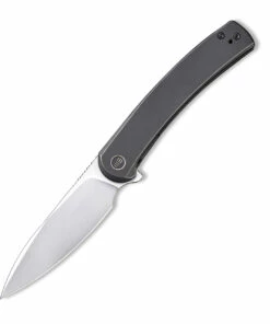 WE Knife Co. Upshot 2102A, 3.47" CPM-20CV Polished Bead Blast Blade, Black Titanium Handle - Limited Edition
