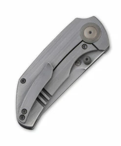 WE Knife Co. Thug 2103C, 2.69" CPM-20CV Gray Hand Rubbed Compound Tanto Blade, Marble Carbon Fiber & Titanium Handle -Buck Knives Sales 2103C Thug 6 23809.1621527754