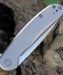 CIVIVI Knives CIVIVI NOx C2110A, 2.97" Nitro-V Satin Plain Blade, Gray Stainless Steel Handle -Buck Knives Sales 2110A.3 85479.1624391236