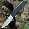 CIVIVI Knives CIVIVI NOx C2110B, 2.97" Nitro-V Satin Plain Blade, Black Stainless Steel Handle