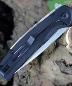 CIVIVI Knives CIVIVI NOx C2110B, 2.97" Nitro-V Satin Plain Blade, Black Stainless Steel Handle -Buck Knives Sales 2110B.2 94954.1624389591