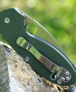 Spyderco Knives Spyderco C216GPGR EFFICIENT, Satin Plain Blade, Green G-10 Handle -Buck Knives Sales 216gpsgr.2 1 49209.1566586106
