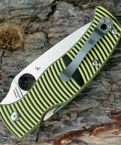 Spyderco Knives Spyderco Caribbean Leaf G-10 Black/Yellow C217GS, 3.70" LC200N Serrated Blade -Buck Knives Sales 217gp.1 1 29503.1566585924