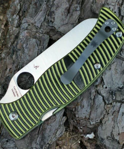 Spyderco Knives Spyderco Caribbean C217GPS Sheepfoot G-10 Yellow/Black, 3.70" LC200N Plain Blade -Buck Knives Sales 217gssf.1 1 91081.1566585926