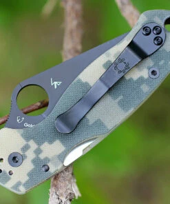 Spyderco Knives Spyderco Para Military 3 G-10 Digital Camouflage C223GPCMOBK, 2.95" CPM S45V Black Plain Blade -Buck Knives Sales 223gpcmobk.2 95459.1566585918