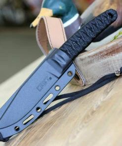 CRKT Nishi 2290, 4.42" 8Cr13MoV Titanium Nitride Plain Blade, Nylon Cord Wrap Handle -Buck Knives Sales 2290. 12464.1594671791