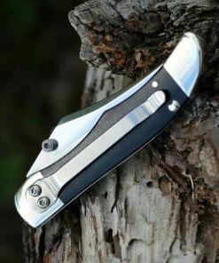 Case 23138 A/O Mid-Folding Hunter, Double Black Canvas Laminate Handle (101265AC SS) -Buck Knives Sales 23138.1 53831.1585324414