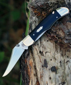 Case 23138 A/O Mid-Folding Hunter, Double Black Canvas Laminate Handle (101265AC SS)