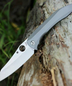 Spyderco Knives Spyderco Paysan C238TIP, 3.88" CPM S90V Plain Blade, Titanium Handle