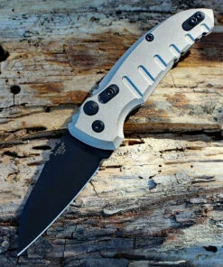 HOGUE 24107 A01-MS, 2.6" WHARNCLIFFE CPM-154 FDE BLACK BLADE, TAN ALUMINUM HANDLE