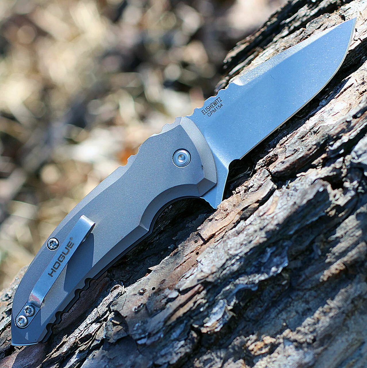 Hogue 24172 X1 Micro Button Lock, 2.75" CPM-154 Plain Blade, Matte Grey Aluminum Handle 3 Hogue 24172 X1 Micro Button Lock, 2.75" CPM-154 Plain Blade, Matte Grey Aluminum Handle - Image 3