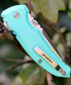 Hogue 24173 X1 Micro Button Lock, 2.75" CPM-154 Plain Blade, Matte Aquamarine Aluminum Handle 6 Hogue 24173 X1 Micro Button Lock, 2.75" CPM-154 Plain Blade, Matte Aquamarine Aluminum Handle -Buck Knives Sales 24173.2 99972.1566585883