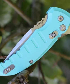 Hogue 24173 X1 Micro Button Lock, 2.75" CPM-154 Plain Blade, Matte Aquamarine Aluminum Handle 7 Hogue 24173 X1 Micro Button Lock, 2.75" CPM-154 Plain Blade, Matte Aquamarine Aluminum Handle -Buck Knives Sales 24173.3 89121.1566585884