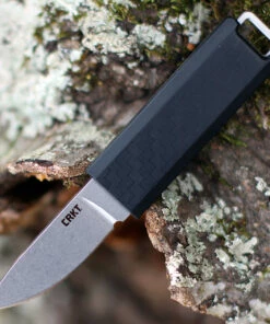 CRKT 2425 Scribe Fixed Blade, 1.74" 5Cr15MoV Stonewshed Plain Blade, ABS Thermoplastic Handle w/ Sheath