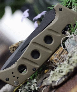 Benchmade Knives Benchmade 2750GY-3 Auto Adamas, 3.78" CPM-CruWear Tungsten Grey Plain Blade, Contoured Sand G10 Handles -Buck Knives Sales 2750GY 3.3 13684.1620395365